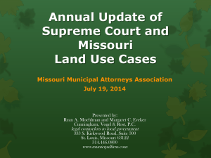 Land Use Developments - Missouri Municipal League
