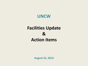 UNCW Facilities Construction Update