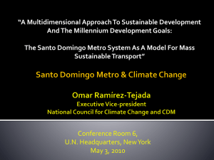 Santo Domingo Metro & Climate Change