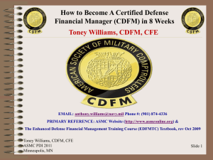 Toney_Williams`_How_to_Become_A_CDFM_in_[...]