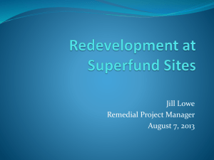 Reuse At Superfund Sites Jill Lowe (EPA)