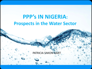 Prospects in the Water Sector