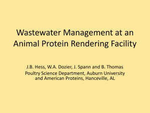 Wastewater Management at an Animal Protein Rendering Facility