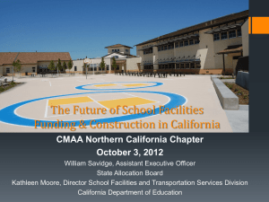 Future of School Facilities Funding & Construction in