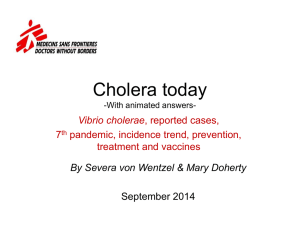 Cholera today
