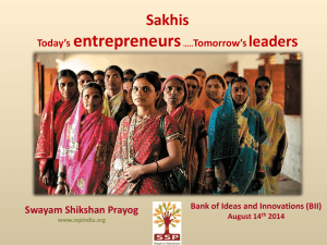 Swayam Shikshan Prayog - Bank of Ideas & Innovations