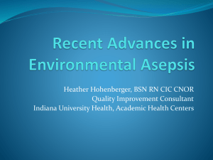 Recent Advances in Environmental Asepsis