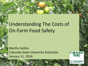Good Agricultural Practices - Western Colorado Food and Farm Forum