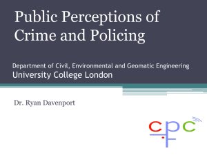 Ryan Davenport: Public perceptions of crime and policing