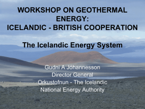 The Icelandic Energy System