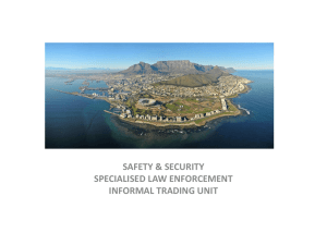 Safety and Security Presentation - Shaun Smith