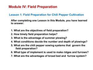 Module IV: Field Preparation