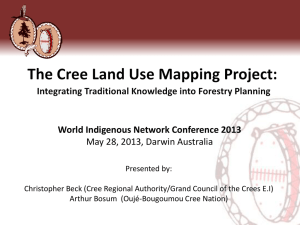 Cree Land use maps - World Indigenous Network