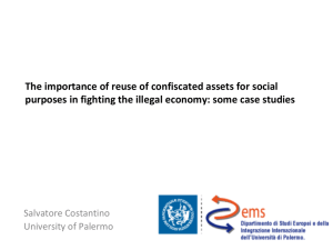 Prof. Costantino The importance of reuse of confiscated assets