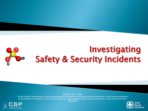 Incident Investigation - CSP