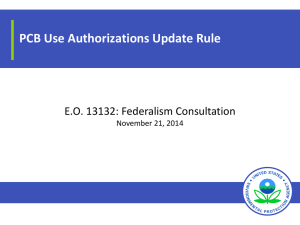 PCB Use Authorizations