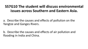 SS7G10 The student will discuss environmental issues across