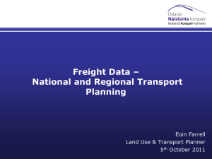 National and Regional Transport Planning