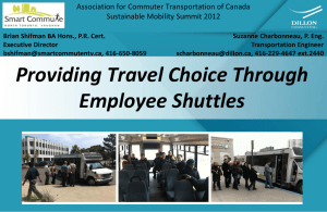 Providing Travel Choice through Employer Shuttles
