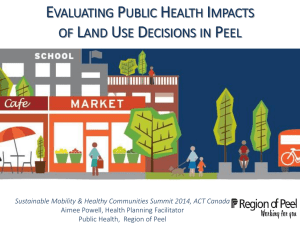 Evaluating Public Health Impacts of Land Use