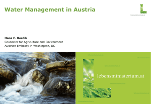 Austria`s Water Management