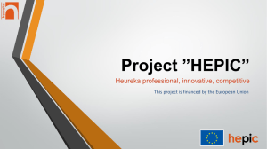 Project ”HEPIC”