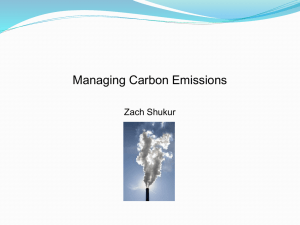 Managing Carbon Emissions