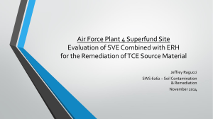 Air Force Plant 4 Superfund Site Evaluation of SVE Combined with