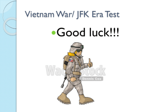 Vietnam War/ JFK Era Test