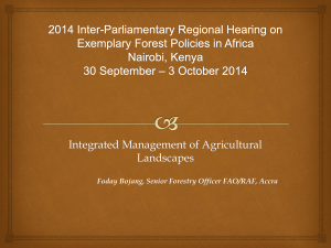 FAO: Integrated Management of Agricultural Landscapes
