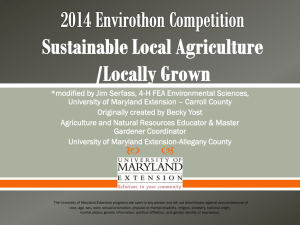 Envirothon Competition Overview - University of Maryland Extension