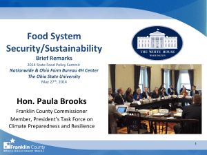 Food System Security and Sustainability