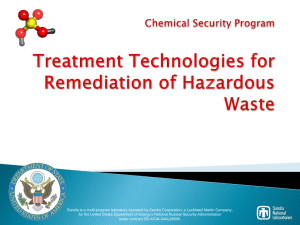 Treatment Technologies for Remediation of Hazardous - CSP