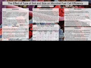 Dependent Variable - Type of Soil and Size of a Microbial Fuel Cell