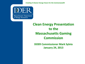 doer powerpoint template - Massachusetts Gaming Commission