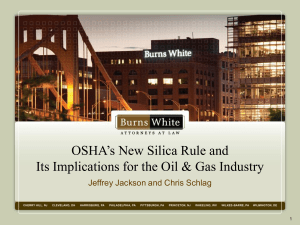 Silica in the Oil and Gas Industry