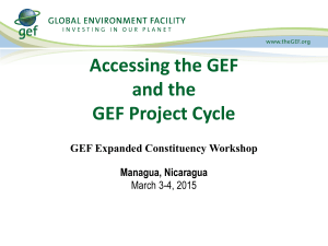 Project Cycle ,Accessing GEF and STAR