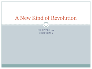 113 chapter 21 section 1 A New Kind of Revolution