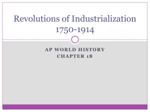 the Industrial Revolution