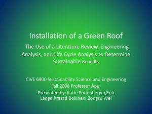 Green Roofs - University of Toledo