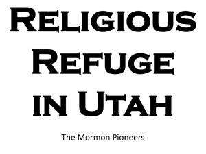 Religious Refuge in Utah