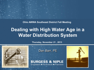 Dealing With High Water Age in the Distribution System
