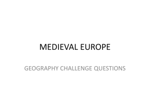 Medieval Europe Geography Challenge Answers