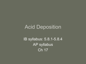 26. Acid Deposition