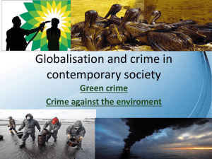 Globalisation and crime in contemporary society