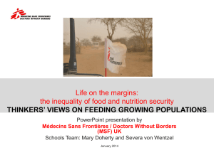the thinkers` views on feeding growing populations