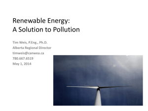 Renewable Energy: A Solution to Pollution
