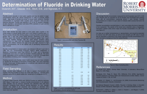 Determination of Fluoride in Drinking Water