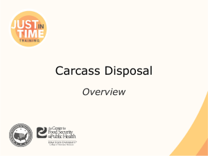 Carcass Disposal: Overview - The Center for Food Security and