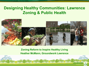 Designing Healthy Communities: Lawrence Zoning and Public Health